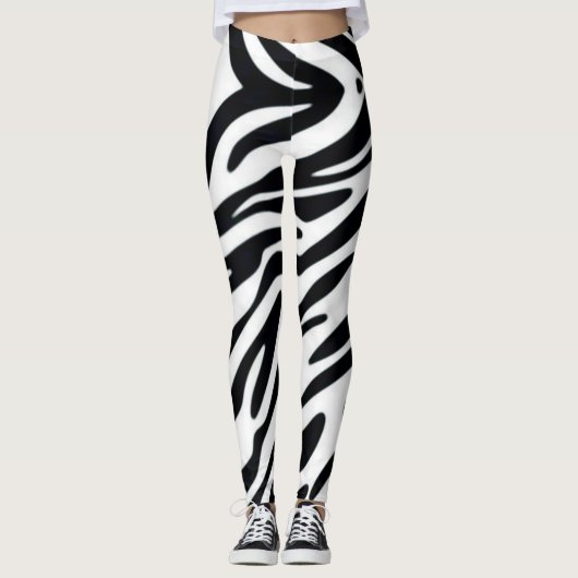 DRUCK-Mode-Leggings des Zebra-einer klassische Leggings (Vorderseite)