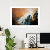 DRUCK "MORNING MAJESTY" POSTER (Heimbüro)