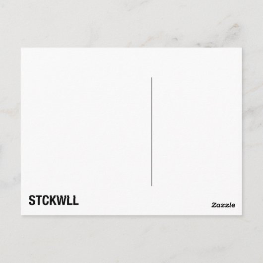 Druck-Muster Postkarte (Rückseite)