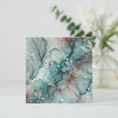 Druck-Papier für Frosty Fall Alcohol Tinte Einladung (Stehend Vorderseite)