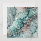 Druck-Papier für Frosty Fall Alcohol Tinte Einladung (Vorderseite)