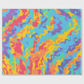 Druck-Papierrolle des Regenbogens abstrakte Geschenkpapier (Flach)