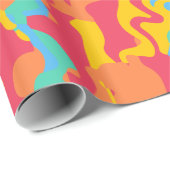 Druck-Papierrolle des Regenbogens abstrakte Geschenkpapier (Rolleneckpunkt)