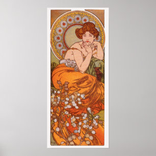 Druck/Plakat: Alphonse Mucha - Topaz Poster