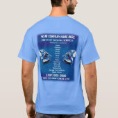 Druck (Power) Wäsche- und Reinigungsvorlage T-Shirt (Rückseite)