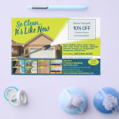 Druck Power Waschen Halbseiten Flyer Vorlage (Einzeln)