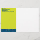 Druck Power Waschen Halbseiten Flyer Vorlage (Hinten)