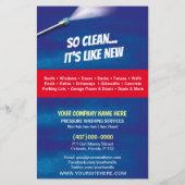 Druck Power Waschen Halbseitenvorlage Flyer (Hinten)