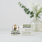 Druck Power Waschen und Cartoon individuell einste Visitenkarte (Stehend Vorderseite)