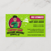 Druck Power Waschen und Reinigen individuell anpas Visitenkarte (Vorderseite)