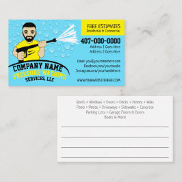 Druck Power Waschen und Reinigen individuell anpas Visitenkarte