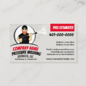 Druck Power Waschen und Reinigen individuell anpas Visitenkarte (Vorderseite)