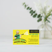 Druck Power Waschen und Reinigen individuell anpas Visitenkarte (Stehend Vorderseite)