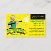 Druck Power Waschen und Reinigen individuell anpas Visitenkarte (Vorderseite)