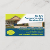 Druck/Power-Waschkarte Visitenkarte (Vorderseite)