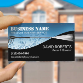 Druck Power Wassertropfen Reinigung Visitenkarte