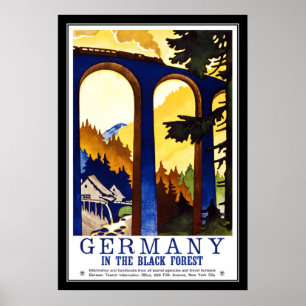 Druck Retro Vintage Bild Reise Deutschland Poster