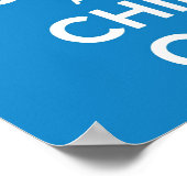 Druck "Ruhe und Abkühlen" behalten Poster (Ecke)