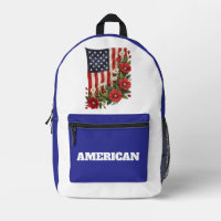 Druck-Schneid-Näh-Tasche-Amerikanische Flagge Ruck