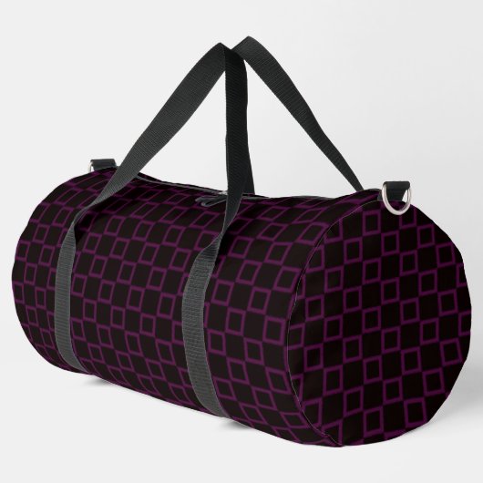 Druck Schneiden Nähbeutel lila violett schwarz Des Duffle Bag (Linke Ecke)