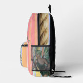 Druck Schneiden Nähtasche Blumenmatte Bedruckter Rucksack (Rechts)