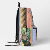 Druck Schneiden Nähtasche Blumenmatte Bedruckter Rucksack (Links)