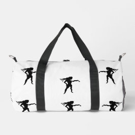 Druck Schneiden Nähtasche : Duffel Beutel Frau Pow Duffle Bag