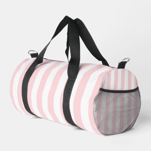 Druck schneiden Nähtasche Duffel Rosa Streifen Duffle Bag (Rechte Ecke)