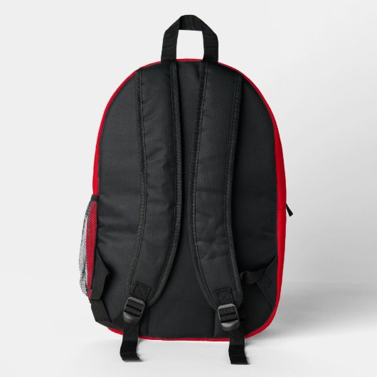 Druck Schneiden Nähtasche fiery Red Bedruckter Rucksack (Rückseite)