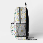 Druck Schneiden Nähtasche florale weiße Daisy Bedruckter Rucksack (Rechts)