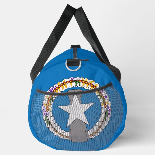 Druck Schneiden Nähtasche mit Fahne von Northern M Duffle Bag (Rechts)