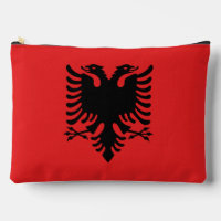 Druck Schneiden Nähtasche mit Flagge Albaniens