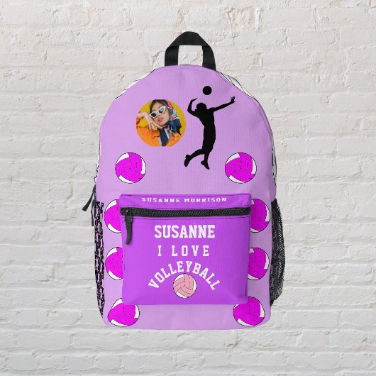 Druck Schneiden Nähtasche, PACKBACK ROSE FUCHSIA Bedruckter Rucksack