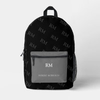 Druck Schneiden Nähtasche schwarz und grau