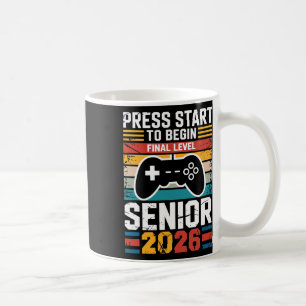 Drück Start um das letzte Level zu beginnen Senior Kaffeetasse