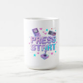 Drück Start Y2K Retro-Gaming-Arcade Chrome 90er Sp Kaffeetasse (Mittel)