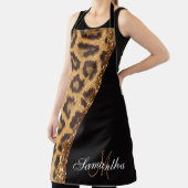 Druck und Glitzer von Pelztierblättern Schürze (InSitu)