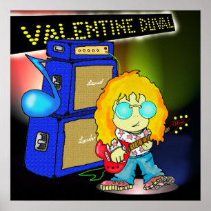 Druck "Valentinsgruß Duval" - durch Kev Moore Poster