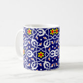 Druck von Blume und Knoten Kaffeetasse (Vorderseite Links)