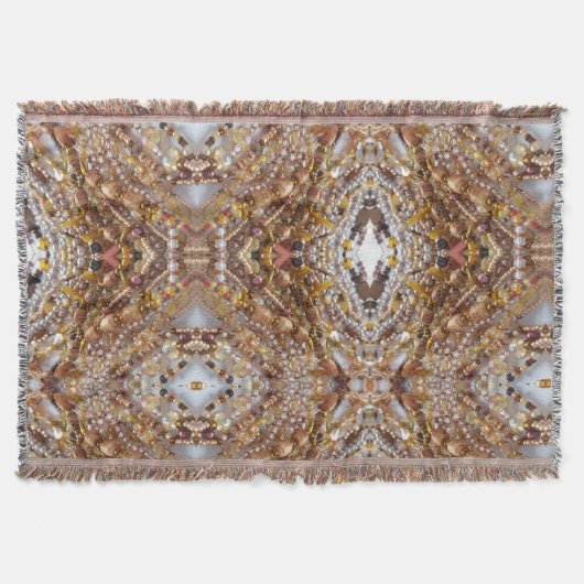 Druck von natürlichen Erdtönen Decke (Vorderseite)