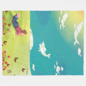 DRUCK VON WALEN WÄHLEN VÖLKERN FLEECEDECKE (Vorderseite (Horizontal))