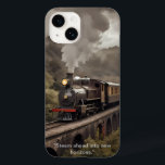 Drück voraus in neue Horizonte. Case-Mate iPhone 14 Hülle<br><div class="desc">Treten Sie ein in die goldene Zeit des Transports mit diesem wunderschön detaillierten Poster, das den Power und die Eleganz der klassischen OLS Dampfzüge einfängt. Dieses Stück feiert die ikonischen Lokomotiven, die das Reisen revolutionierten, mit Vintagen Farbtönen und aufwändigen Designs, die ihre mechanische Schönheit hervorheben. Dieses Poster ist perfekt für...</div>