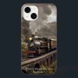 Drück voraus in neue Horizonte. Case-Mate iPhone 14 Hülle<br><div class="desc">Treten Sie ein in die goldene Zeit des Transports mit diesem wunderschön detaillierten Poster, das den Power und die Eleganz der klassischen OLS Dampfzüge einfängt. Dieses Stück feiert die ikonischen Lokomotiven, die das Reisen revolutionierten, mit Vintagen Farbtönen und aufwändigen Designs, die ihre mechanische Schönheit hervorheben. Dieses Poster ist perfekt für...</div>