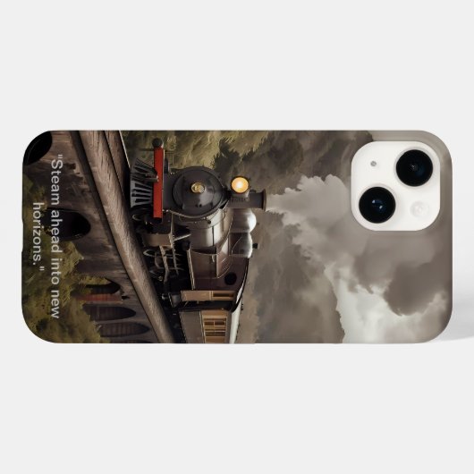 Drück voraus in neue Horizonte. Case-Mate iPhone Hülle (Rückseite (Horizontal))