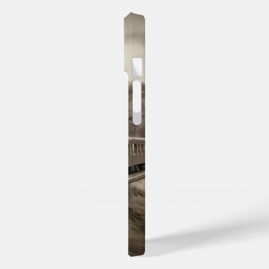 Drück voraus in neue Horizonte. Case-Mate iPhone Hülle (Rückseite / Links)