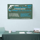 Druck Waschbecken Grüner Power Reinigungs-Shop Banner (Messeveranstaltung)