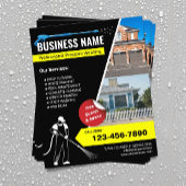 Druck Waschen Beruflich gereinigter Power Wash Flyer