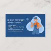 Druck waschen Beruflicher Power Haus Reinigung Visitenkarte (Rückseite)