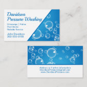 Druck Waschen Blauer Blase Blase Visitenkarte (Vorne/Hinten)
