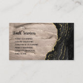 Druck Waschen Gold Agate Marmorreinigung Visitenkarte (Rückseite)